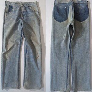 handmade vintage used lee maison martin margiela Deconstructed denim pants refer